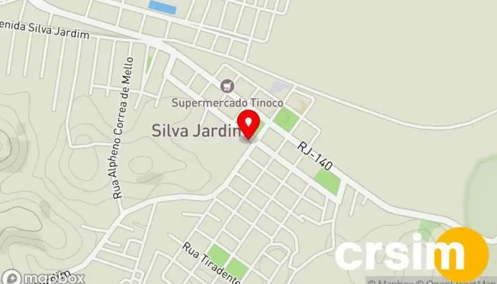 mapa de World Games Oficina de reparos de celulares, Loja de jogos em Silva Jardim