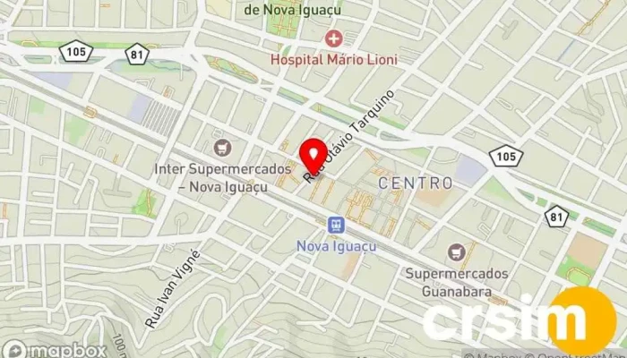 mapa de Za Ron Loja de moda feminina em Nova Iguaçu