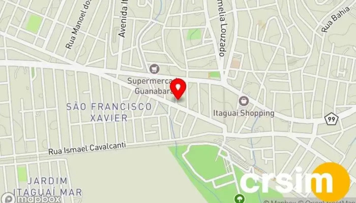 mapa de Zélia Noivas Loja de vestidos de noiva em Itaguaí