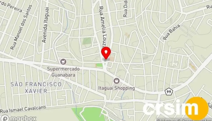 mapa de Zizoo Kids Loja de Roupa em Itaguaí